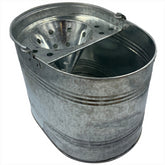 Galvanised Mop Bucket Strong Metal Traditional Style Mop Bucket